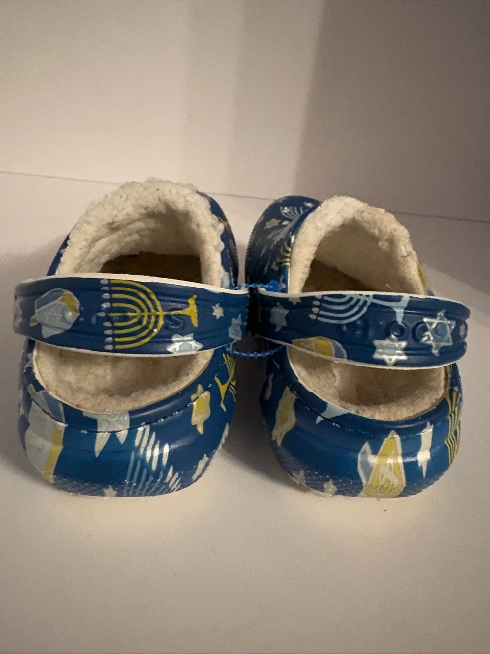 Crocs Classic Lined Hanukkah Clogs Kids Size 8
